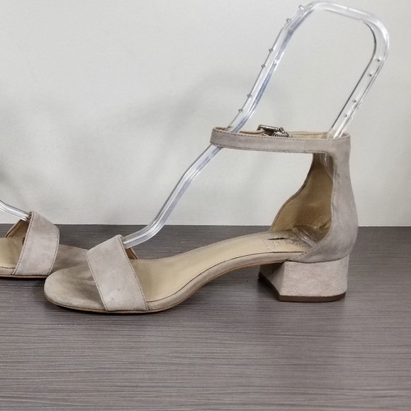 Vince Camuto Sasseta Sandal, Bone Suede, Womens Size 7.5 M / 37.5 - Picture 6 of 12